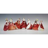 A collection of seven Royal Doulton figurines, comprising: HN3311 Fragrance (signed to base), HN1834
