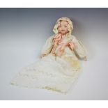 An early 20th century 'Baby Gloria' bisque head doll by Armand Marseille, with jointed soft body,