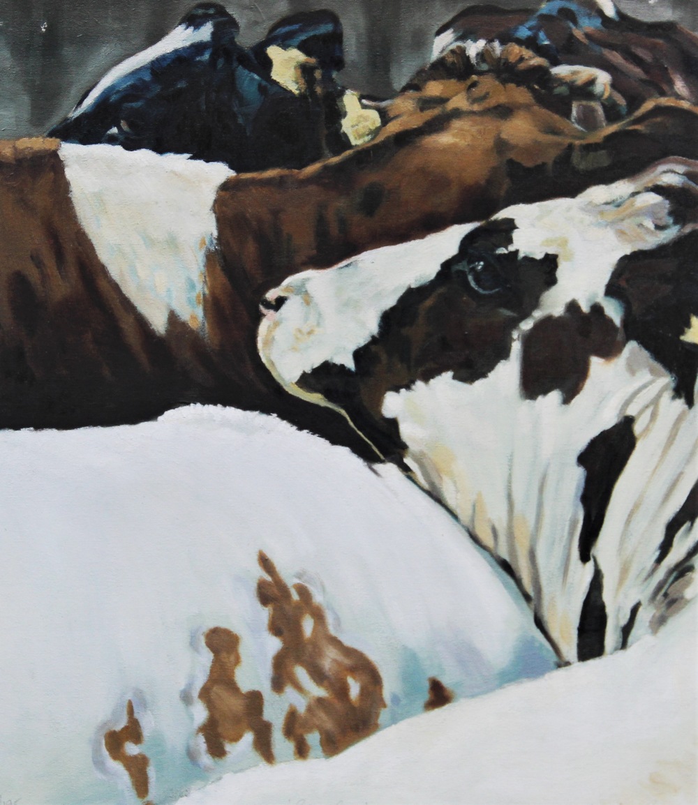 Jennifer Brereton (Contemporary British), Limited Edition print on paper, 'Brown Cow', Signed - Bild 2 aus 6