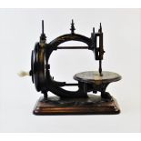 A late 19th century Prima Donna Lockstitch sewing machine, circa 1870, by Wright and Mann, the C
