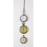 A gold plated 'Grosvenor' pocket watch, with Arabic numerals and subsidiary seconds dial 4.8cm