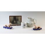 A selection of commemorative items relating to the Mostyn family of Shropshire to include, a