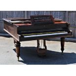 A late 19th/early 20th century rosewood boudoir grand piano, by John Broadwood & Sons, London