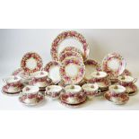 A Royal Albert 'Serena' tea and dinner service, pattern number 839329, comprising 21 tea cups, 20