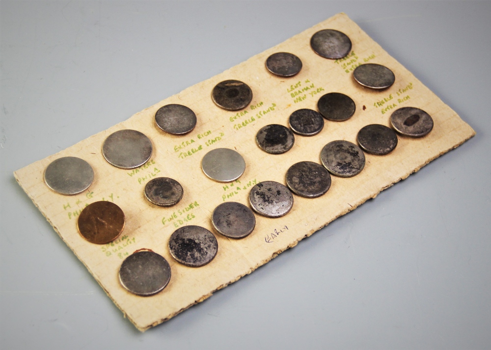 A collection of twenty one antique costume buttons, possibly 18th century and later, most silver - Image 2 of 2