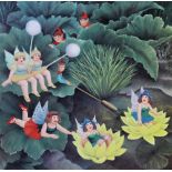 Beryl Cook (1926-2008), Limited edition print on paper, Pixies and fairies, Signed in pencil lower