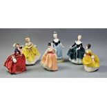 Six Royal Doulton figurines, comprising: HN2461 Janine, HN2315 The Last Waltz, HN2835 Fair Lady (