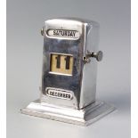 An early 20th century silver mounted perpetual desk calendar, Wilmot Manufacturing Co, Birmingham