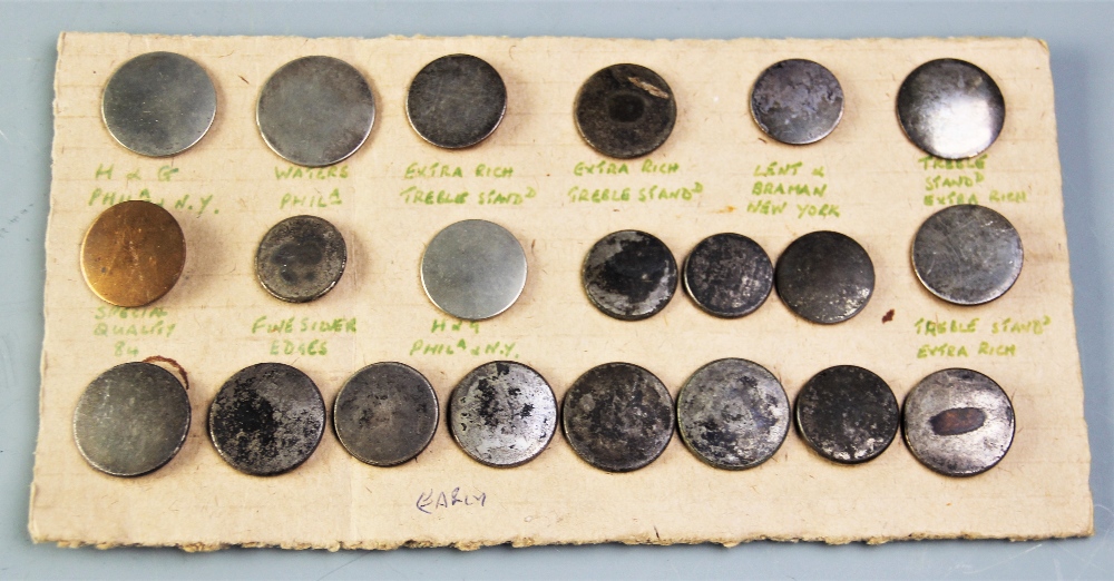 A collection of twenty one antique costume buttons, possibly 18th century and later, most silver