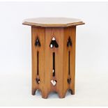 An Arts and Crafts satinwood occasional table in the manner of C.F.A Voysey,