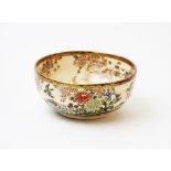 A Japanese satsuma bowl, Meiji Period (1868-1912), In the manner of Kitamura Yaichiro, of typical