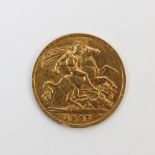 An Edward VII half gold sovereign, dated 1907