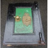 A late 19th century/early 20th century iron floor safe by Phillips & Son, Birmingham, applied with a