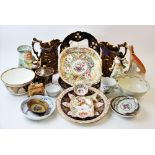 A collection of 18th century and later British and continental porcelain to include a Derby