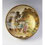 A Japanese Satsuma bowl, in the manner of Shimazu, Meiji period (1868 - 1912), the bowl of