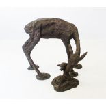 After Edith Simon (1917-2003), a bronze patinated cast resin sculpture of naturalistic form,