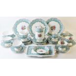 A Royal Albert 'Enchantment' pattern tea service, 48 pieces, to include three sandwich platters,