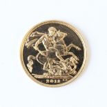 An Elizabeth II gold sovereign, dated 2013