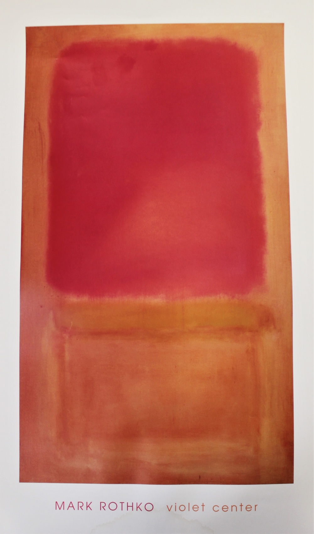 After Mark Rothko, Print on paper, 'Earth And Green', 107cm x 84cm overall, Framed and glazed, - Image 3 of 3