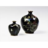 A Japanese cloisonne vase, in the manner of Namikawa Yasuyuki, decorated with floral sprays, of
