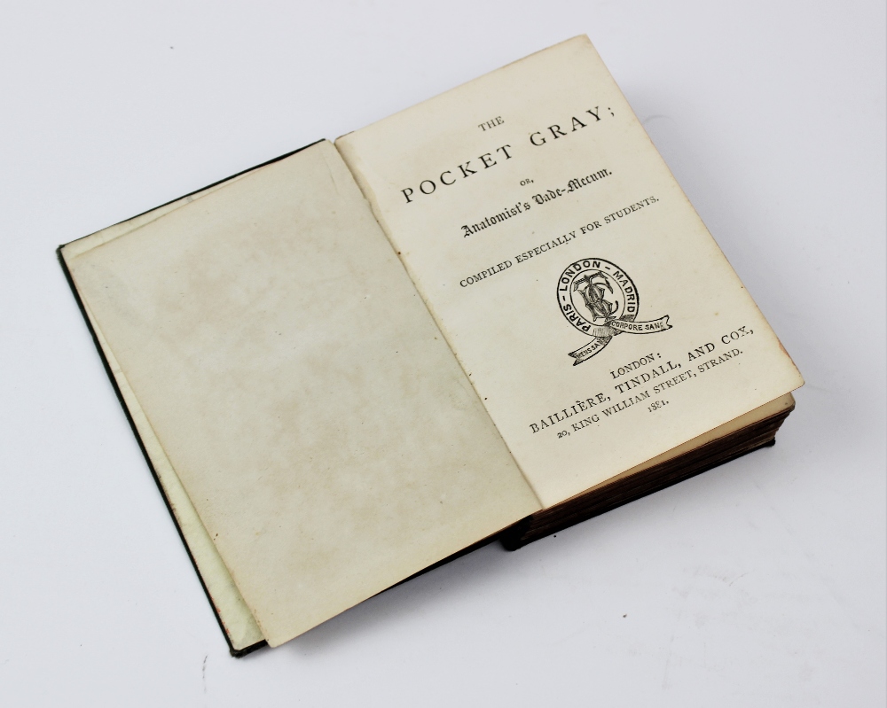 THE POCKET GRAY; OR, ANATOMIST'S VADE-MECUM, Compiled Especially For Students, green cloth boards, - Image 6 of 6