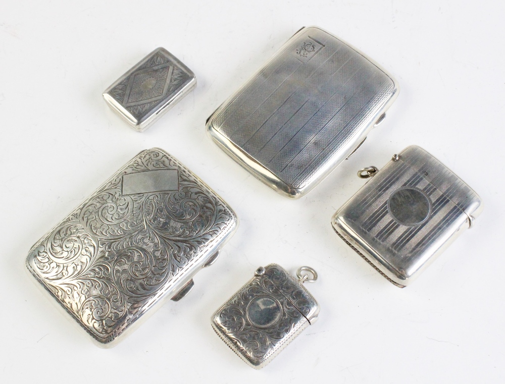 A Georgian silver vinaigrette by Thomas Newbold, Birmingham 1826, of rectangular form with