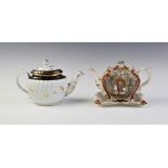 A Burgess & Lee Aesthetic Movement teapot, cover and stand, late 19th century, the teapot of
