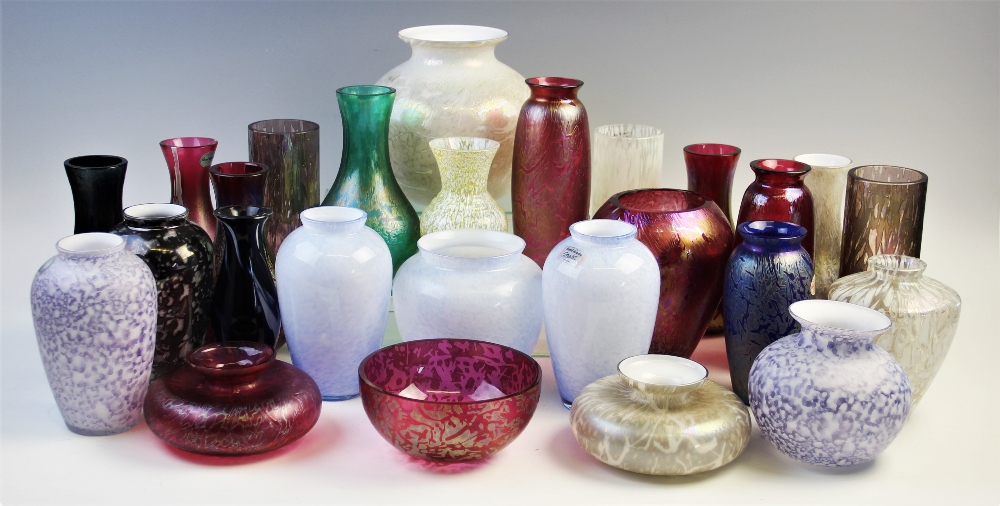 A large collection of Royal Brierley vases and bowls, of various forms, each decorated with - Image 2 of 2