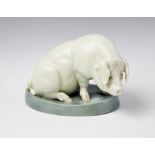 After Carl August Brasch (German, 1866-?), a ceramic model of a pig, probably early 20th century,