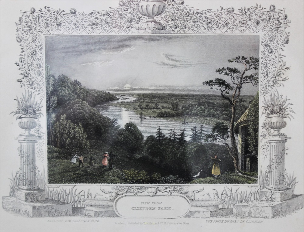 After William Tombleson (1795-1846), Four hand coloured engravings on paper, Views from the - Image 5 of 7