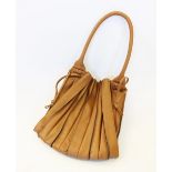 A LUPO, Barcelona 'Albanico' tan leather handbag,