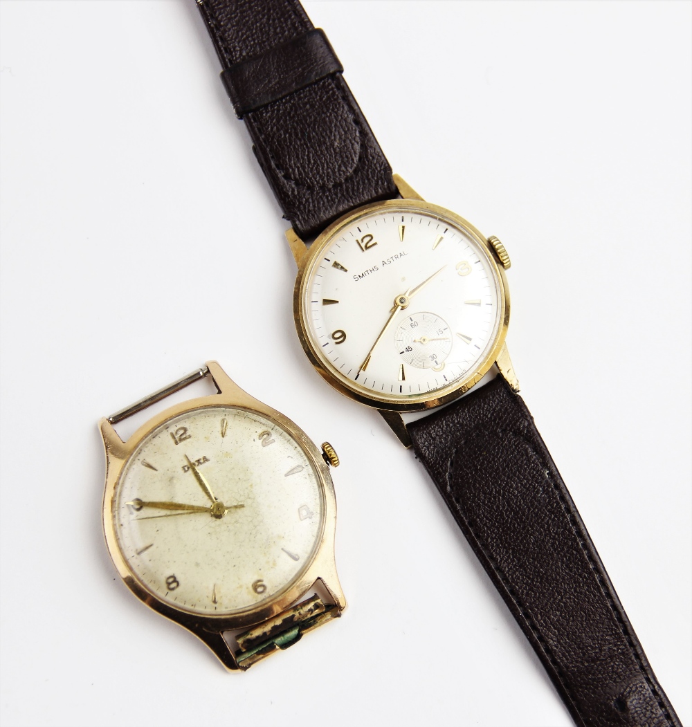 A Smith's Astral wristwatch, with circular cream dial, Arabic numerals and baton markers and