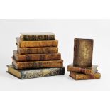 DECORATIVE BINDINGS: A collection of 18th century and later French volumes in full leather and 3/4
