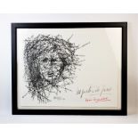 French contemporary, Limited edition print on paper, 'Les poètes de fous Amee Rimbaud 2004',