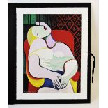 After Pablo Picasso (1881-1973), Print on paper, 'The Dream' (1932), reproduced for 'The Ey