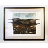 Peter Clough (b.1944), Artist's proof print on paper, 'Rough Moor', Titled, signed and dated '