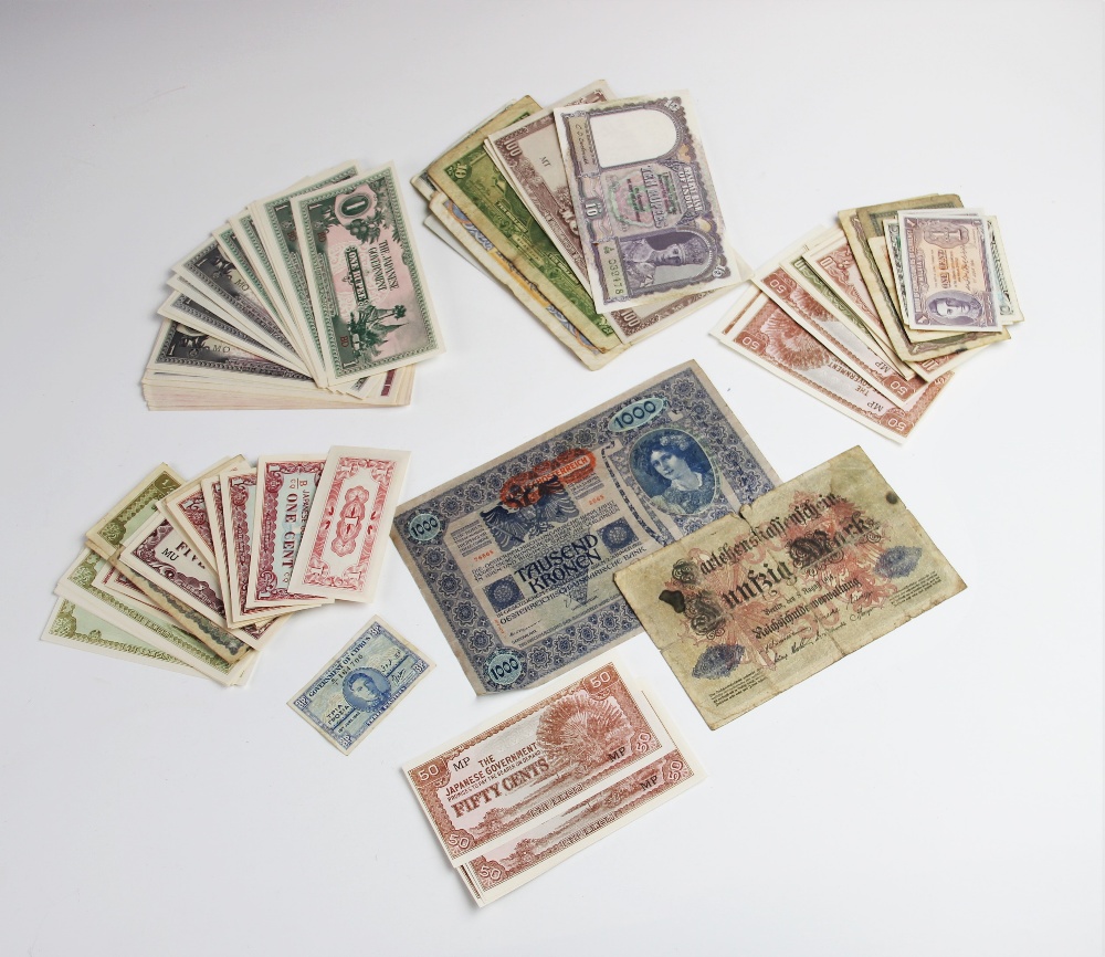 A collection of world bank notes, predominately post-war examples, - Image 2 of 2