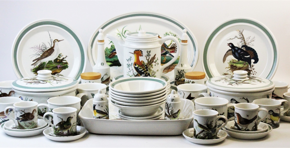 A Portmeirion dinner service in the 'Birds of Britain' pattern after E Donovan, designed by Susan