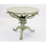 A 19th century painted occasional table, possibly Italian, purchased from Portmeirion and believed