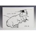 After David Hockney (British, b.1937), Print on paper, 'Little Boodge' (1993), Unsigned,