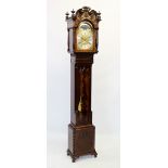 An 18th century style figured walnut and mahogany eight day longcase clock, by Lowe & Sons