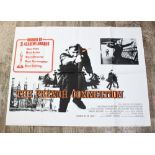 A British quad film poster for THE FRENCH CONNECTION (1971) starring Gene Hackman and Roy