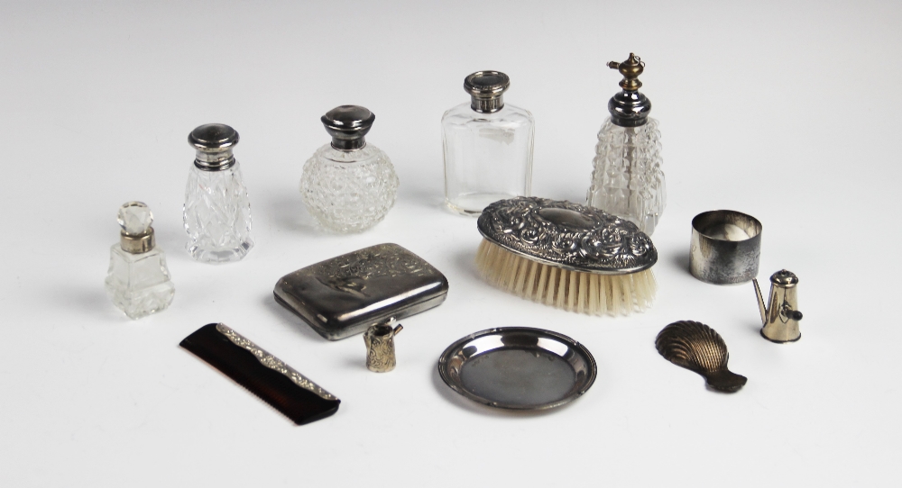 A selection of silver and silver mounted tableware and accessories, to include an Edwardian silver - Image 2 of 4