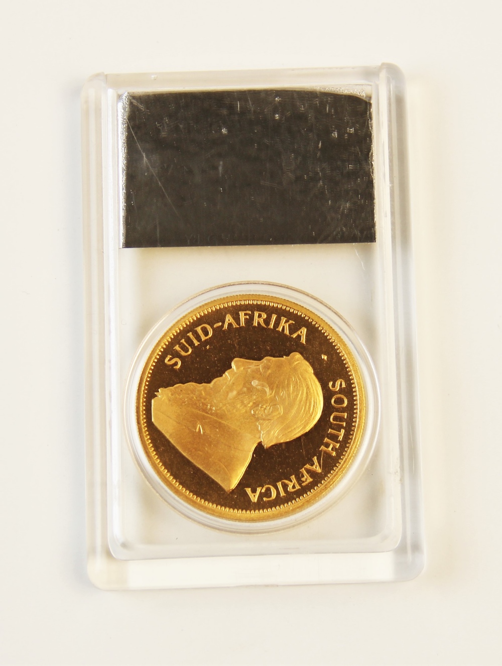 A South Africa Krugerrand 1980, in a plastic display case with evaluation certificate from The South - Image 2 of 2