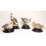 A Capodimonte porcelain limited edition Woodcock, numbered 769/1000, a further Woodcock numbered