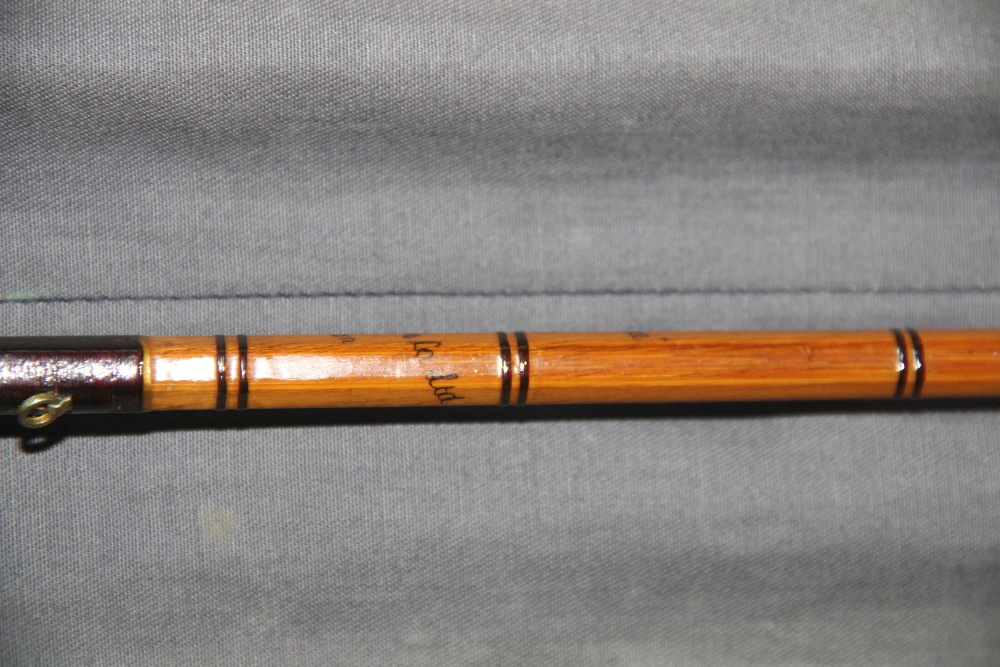 A collection of four fishing rods, comprising; A C. Farlow & Co Ltd two-piece split cane 'Jubilee' - Image 5 of 7
