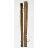 A Hardy No.1 LRH Spinning Palakona split cane two-piece rod, E97789, within sleeve, and a Hardy 'The