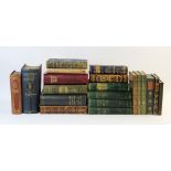 A miscellany of decoratively bound poetry books, 19th century and later, to include collected