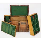 A 19th century oak and metal bound silver chest, applied with iron side swing handles and corner