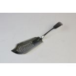 A William IV silver fiddle pattern fish slice by Jonathan Hayne, London 1832, of typical form with